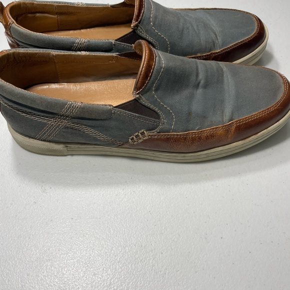 BED|STU Men\'s Blue and Brown Slip-On Loafers Distressed Size 9.5 SB 70 main image 4